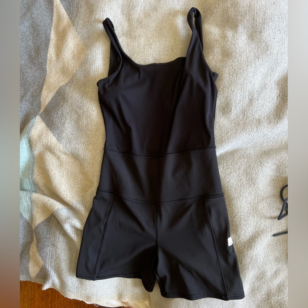 Vuori Black Yoga Bodysuit